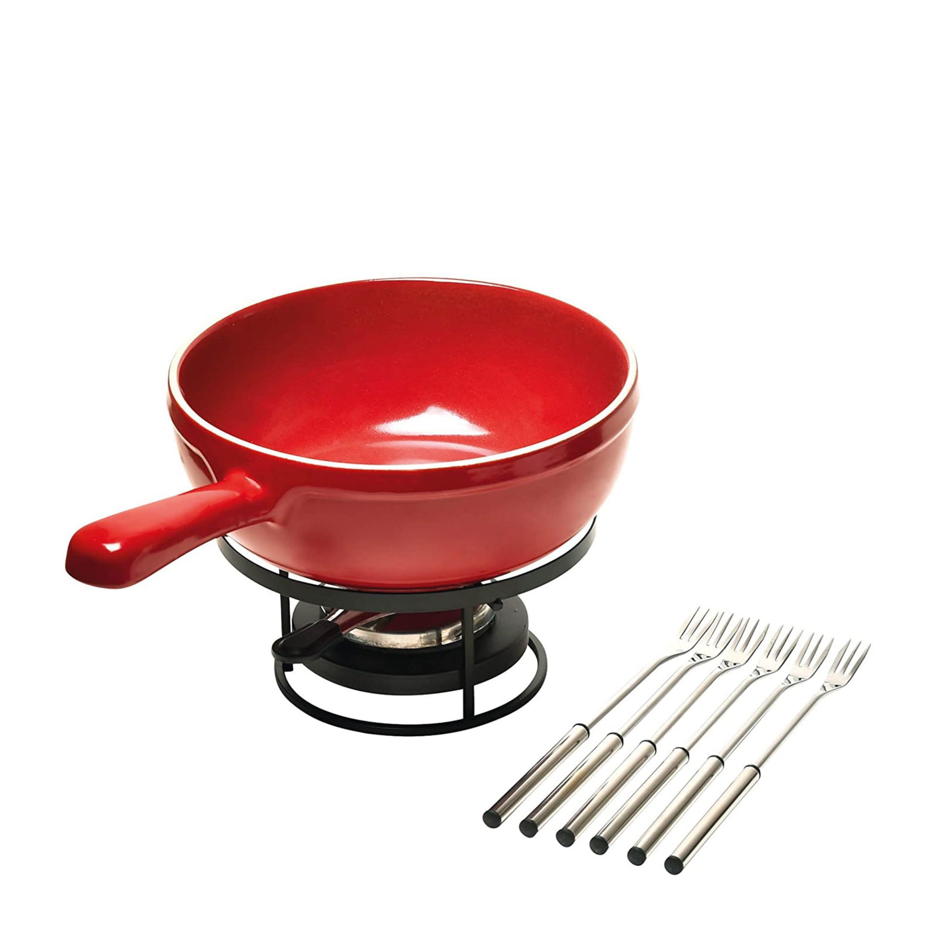 Emile Henry Fırın Kabı Yuvarlak Fondü 24 cm Kırmızı/Burgundy