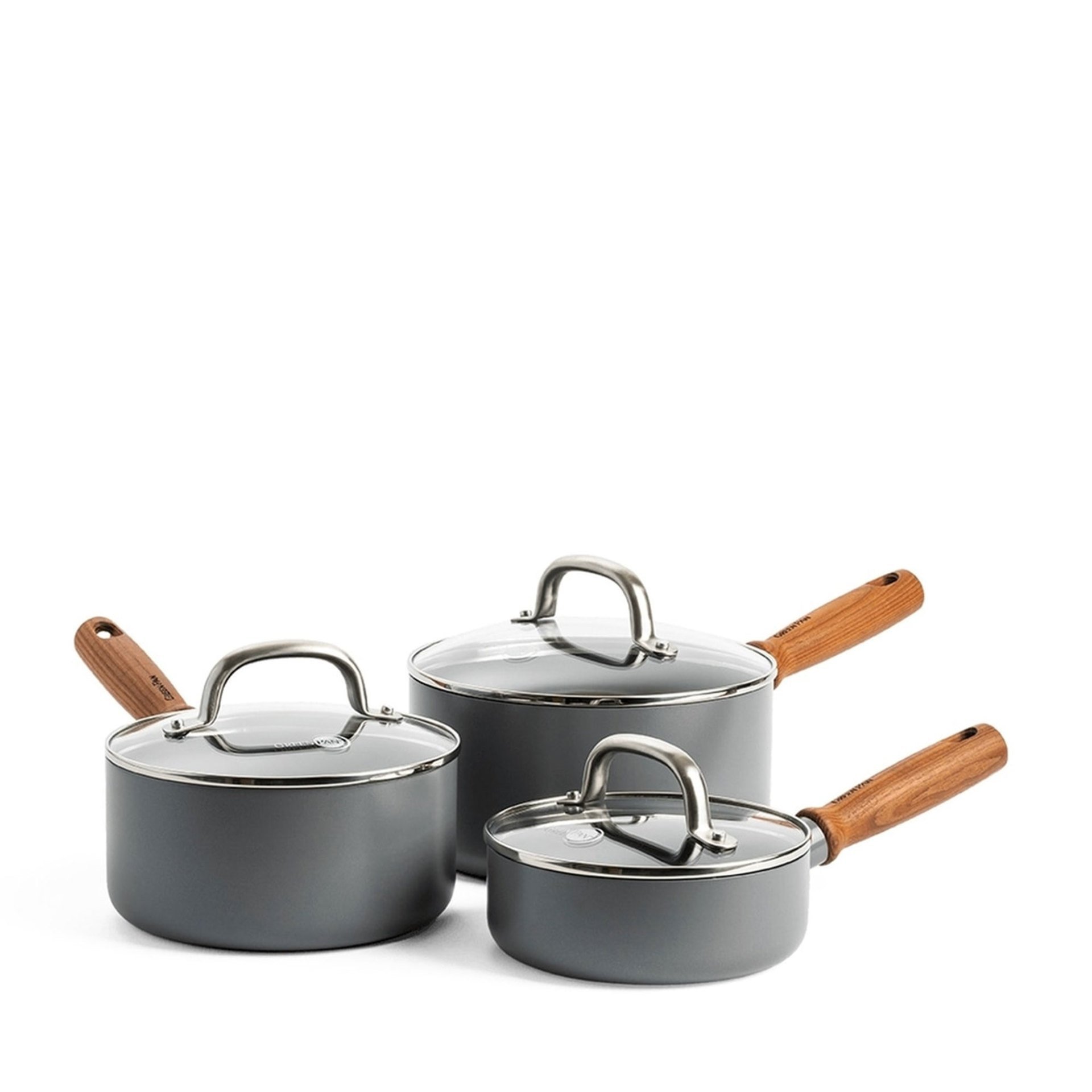 Greenpan Mayflower Pro 6 Parça Kaçerola Seti Gri 4895156693659