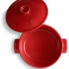 Emile Henry Ateşe Dayanıklı Yuvarlak Seramik Tencere (27 cm. / 4 Litre)