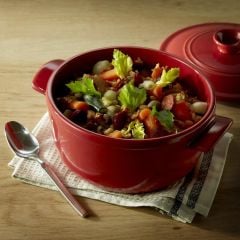 Emile Henry Ateşe Dayanıklı Yuvarlak Seramik Tencere (27 cm. / 4 Litre)