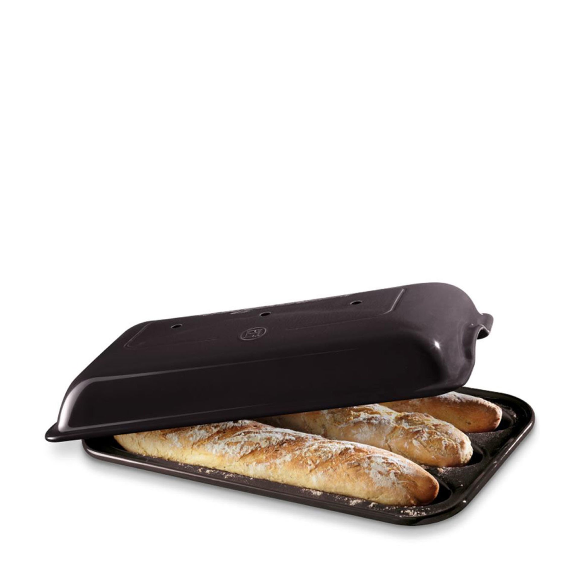 Emile Henry Baget Ekmek/Fırın Kabı Dikdörtgen  39.5 x 23 cm Antrasit