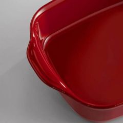 Emile Henry Fırın Kabı Dikdörtgen 30 x 19 cm Kırmızı/Burgundy
