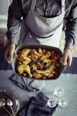 Emile Henry Fırın Kabı Dikdörtgen 30 x 19 cm Mavi/Blue Flame