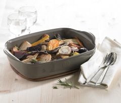 Emile Henry Fırın Kabı Dikdörtgen 30 x 19 cm Mavi/Blue Flame