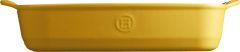 Emile Henry Fırın Kabı Dikdörtgen 36 x 23 cm Mat Sarı/Provence Yellow