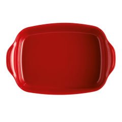 Emile Henry Fırın Kabı Dikdörtgen 42 x 28 cm Kırmızı/Burgundy