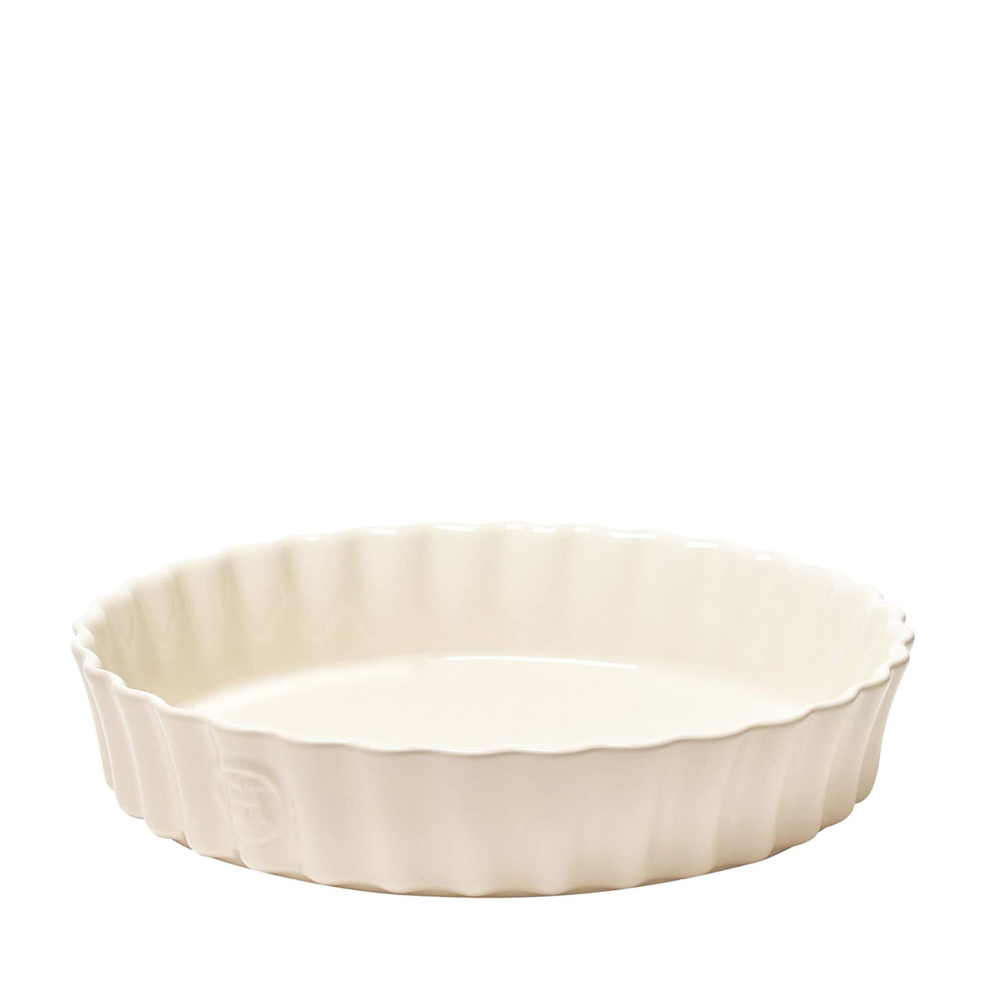 Emile Henry Tart-Börek Fırın Kabı Yuvarlak 24 cm Ekru/Clay