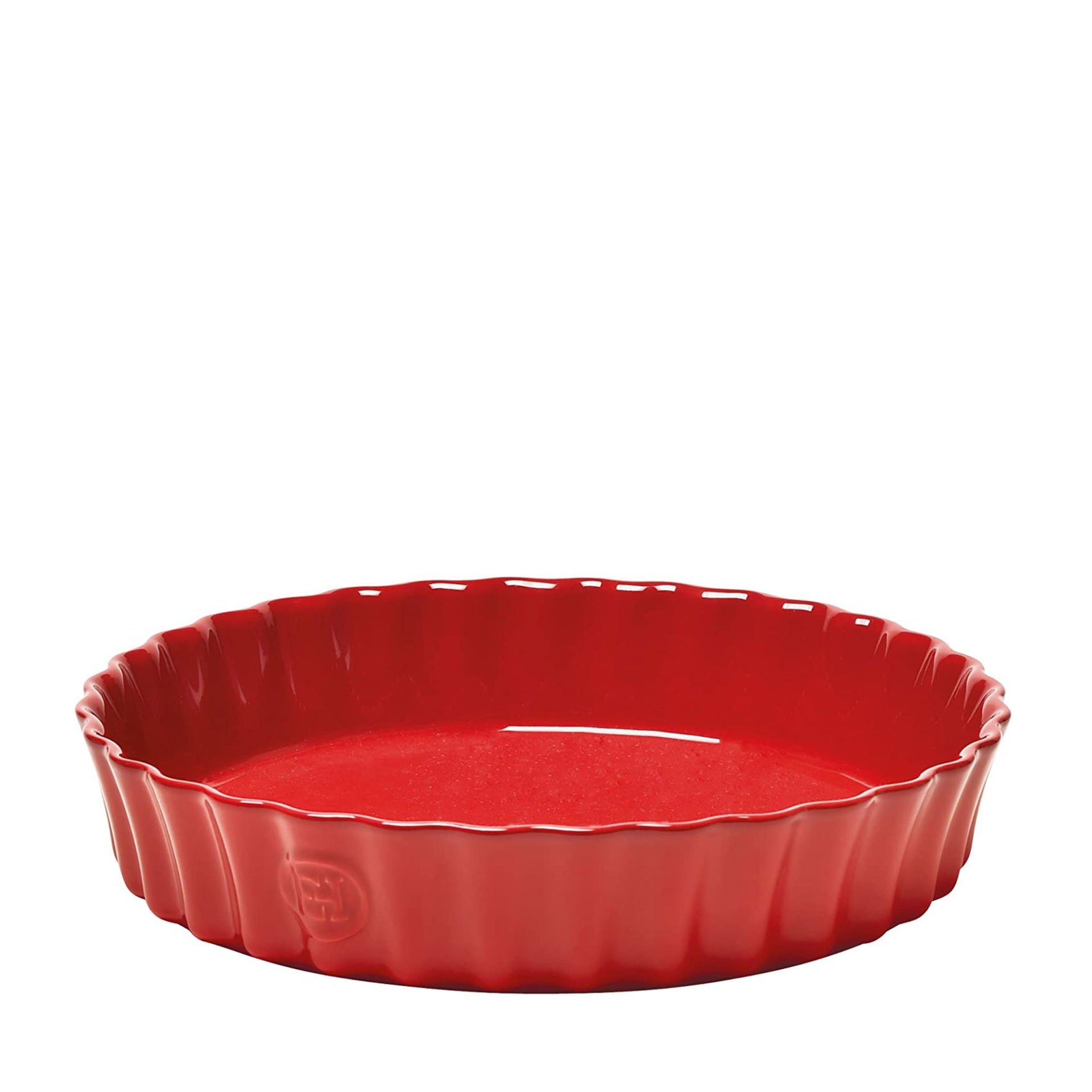 Emile Henry Tart-Börek Fırın Kabı Yuvarlak 24 cm Kırmızı/Burgundy