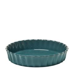 Emile Henry Tart-Börek Fırın Kabı Yuvarlak 28 cm Mavi/Blue Flame