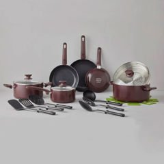 GreenPan Cambridge Red 16 Parça Pişirme Seti