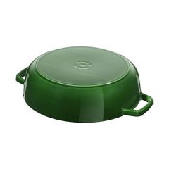 Staub Chistera Yağmur Efektli Kapaklı Döküm Tencere 24cm - Fesleğen