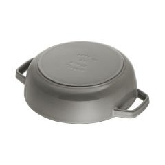 Staub Chistera Yağmur Efektli Kapaklı Döküm Tencere 24cm - Grafit Gri