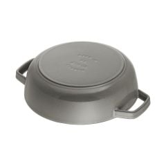 Staub Chistera Yağmur Efektli Kapaklı Döküm Tencere 28cm - Grafit Gri