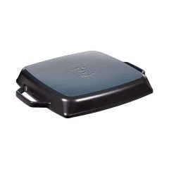 Staub Çift Kulplu Döküm Izgara Tava 28cm - Siyah
