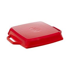 Staub Çift Kulplu Döküm Izgara Tava 28cm - Kiraz