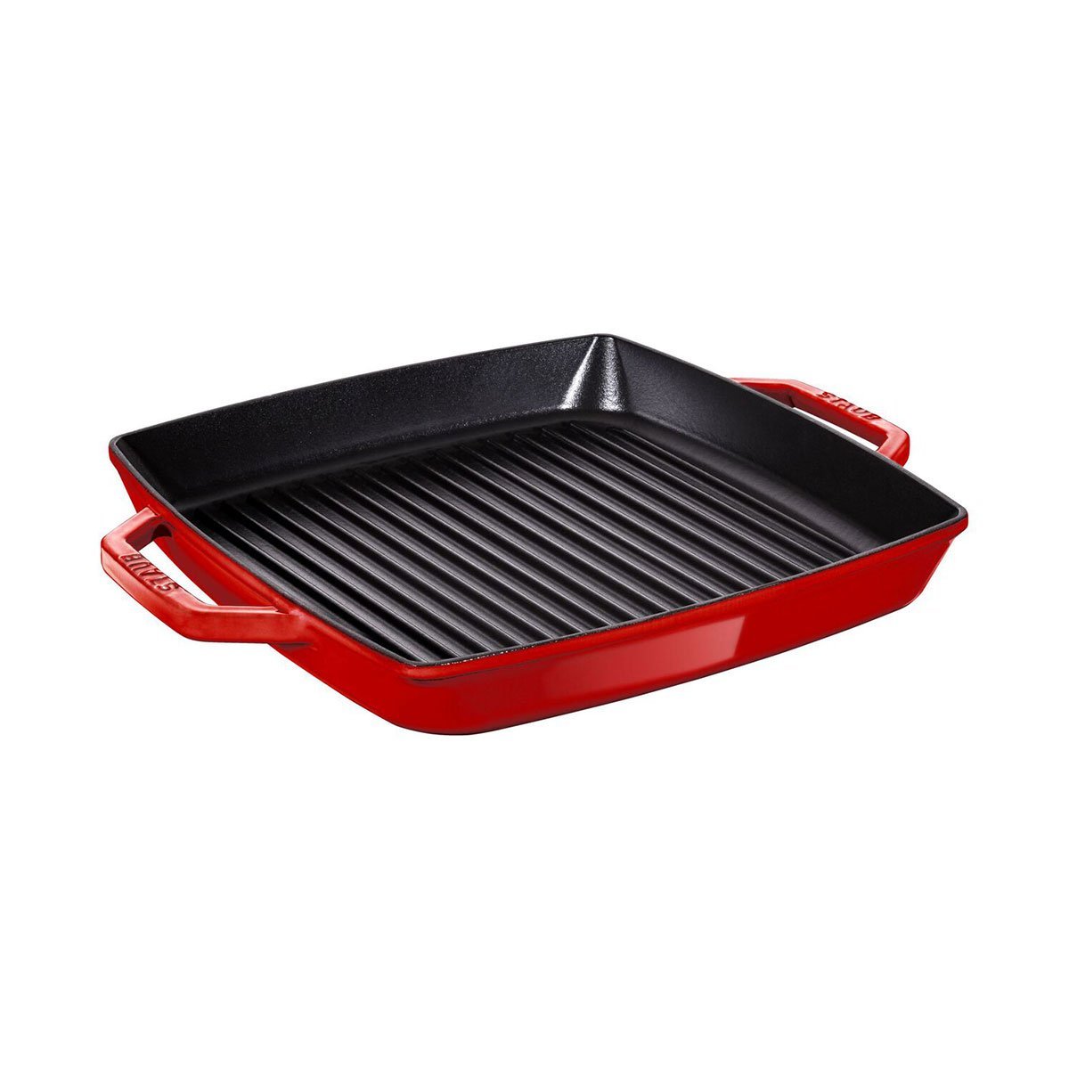 Staub Çift Kulplu Döküm Izgara Tava 28cm - Kiraz