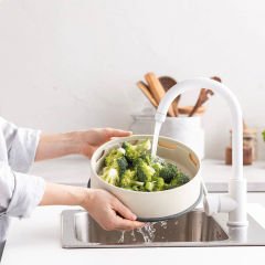 GreenPan Steamy Buharda Pişirici 24cm Krem Rengi
