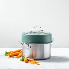 GreenPan Steamy Buharda Pişirici 24cm Yeşil Renk