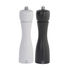 Peugeot Tahiti Karabiber/Tuz Değirmeni 2li Set 20cm Siyah/Beyaz