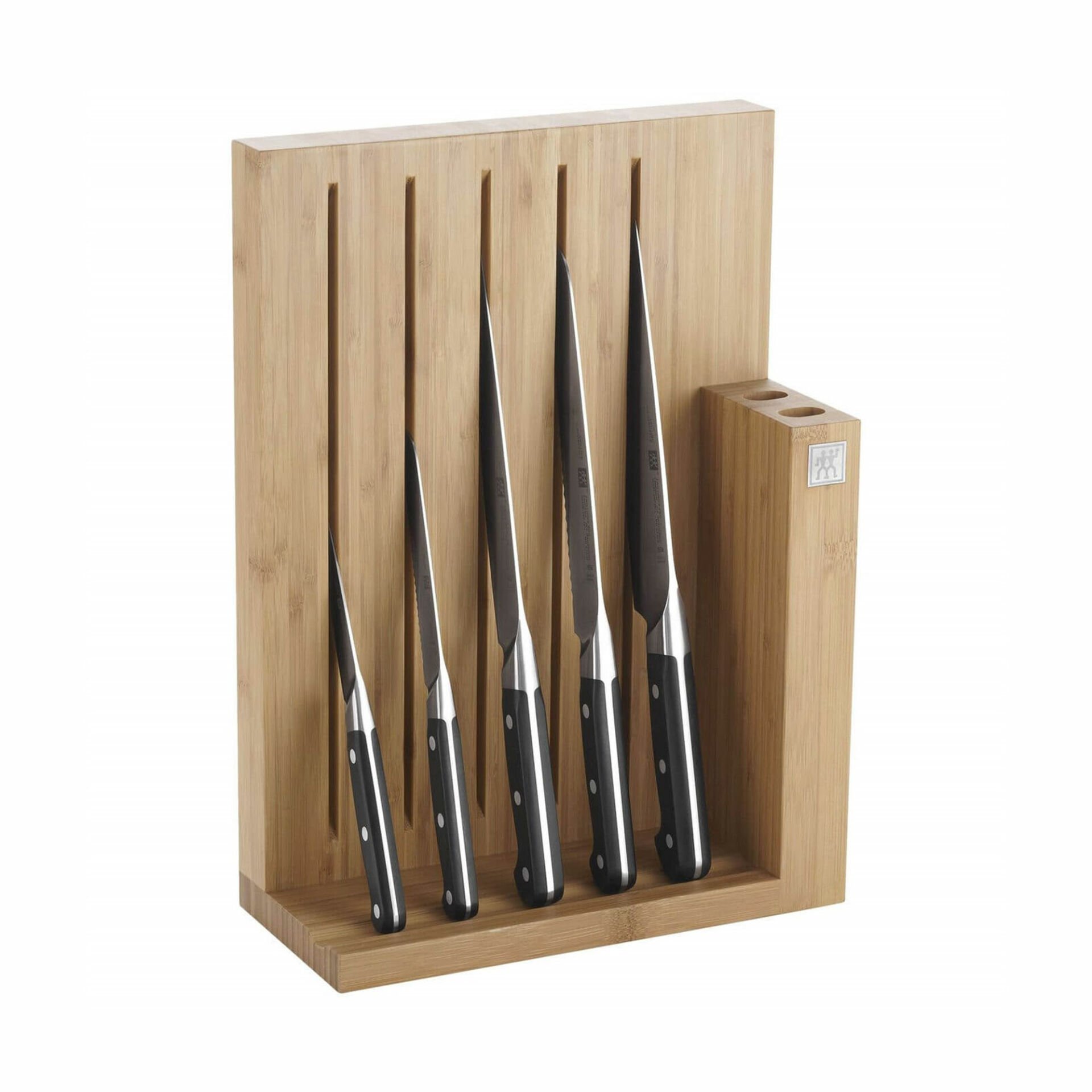 Zwilling Blok Bıçak Seti, 6 Parça Bambu Ahşap