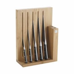 Zwilling Blok Bıçak Seti, 6 Parça Bambu Ahşap