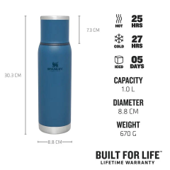 Stanley Adventure To-Go Bottle Koyu Mavi 1 L