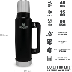 Stanley Classic Legendary Bottle Siyah 1.4 L