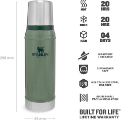Stanley Classic Legendary Bottle Yeşil 0.75 L