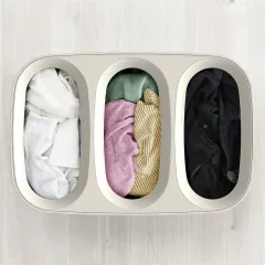 Joseph Joseph 3 Bölmeli 90 L Çalışma Ayırma Sepeti Ekru