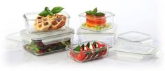 Glasslock Dikdörtgen Cam Saklama Kabı 1700 ml