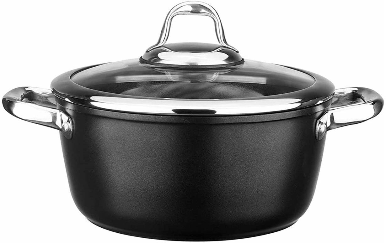 Leggno Derin Tencere Cam Çelik Kulp 24 Cm